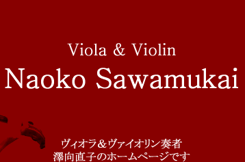 Viola & Violin Naoko Sawamukai 青森県八戸市のヴィオラ＆ヴァイオリン奏者　澤向直子のホームページです